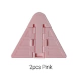 Verrou de sécurité pour porte coulissante,2 pièces/ensemble,Protection pour enfants,verrouillage à main - Type Pink 2pcs