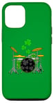 Coque pour iPhone 12/12 Pro Batteur Musicien irlandais de la Saint-Patrick