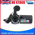 3.0 Inch Camera 4K HD Professional Camcorder LCD Video Touch Screen Camera