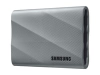 Samsung T9 Mu-Pk2t0g - Ssd - Kryptert - 2 Tb - Ekstern (Bærbar) - Usb 3.2 Gen 2X2 (Usb-C Kontakt) - 256-Bit Aes - Grå