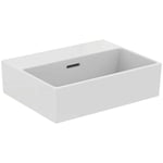 Ideal Standard Extra - Lave-main 45x35 cm, avec trop-plein, sans trou pour robinet, blanc T391601