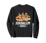 Jerusalem Israel Skyline Jewish Israeli Souvenir Women Men Sweatshirt