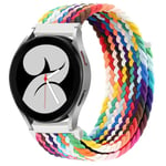 20 mm 22 mm rem för Samsung Galaxy Watch 4/5/6/ pro/ klassisk 45 mm 44 mm flätad Solo Loop armband correa HUAWEI watch GT 2e-3 band Pride Edition 20mm watch strap