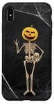 iPhone XS Max Spooky Halloween Skeleton Jack-O-Lantern Pumpkin Head Skull Case