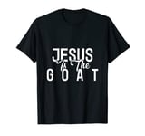 Jesus is the G.O.A.T - Jesus Shirts For Men- Jump Shot Jesus T-Shirt