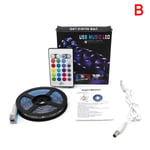 2m Led Strip Lights 5050 Rgb Colour Changing Tape Under Kitchen B Black