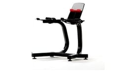 Bowflex     support 7400 halteres selecttech avec rack media