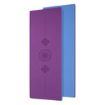 WOXING Résistant à Eau Epais Tapis De Yoga,Femmes Hommes Tapis d'exercice,avec Sac De Transport Et Bandoulière,Pilates Gymnastique Méditation TPE 6MM (6MM) Voyage-Violet foncé 183x66cm(72x26inch)