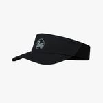 Buff Adults Solid Go Visor Elasticated Adjustable Running Cap Visor - Black - S/M