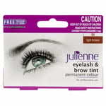 Julienne Professional Eyelash & Eyebrow Tinting Dye Tint light brown