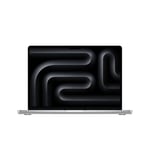 Apple MacBook Pro 14” M3 Max 128 Gt, 1 Tt 2023 -kannettava, hopea (MRX83)