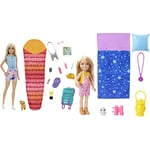 Barbie It Takes Two “Malibu” Camping Doll with Puppy & 10+ Accessories, 3 to 7 Years & It Takes Two Chelsea Camping Doll with Pet Owl & Accessories, 3 to 7 Year Olds