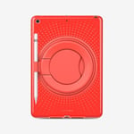 Tech21 Evo Play2 avec Porte-Crayon pour iPad 7e/8e/9e génération - Housse de Protection pour iPad avec Protection Contre Les Chocs - Rouge