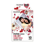 Fujifilm instax - Film Mini Heart Sketch (10 Vues)