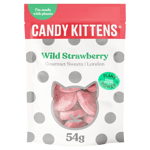 Candy Kittens Wild Strawberry Gourmet Sweets 54G X3 Fruit gum with 6% strawberry