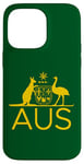 iPhone 14 Pro Max AUSTRALIA KANGAROO AND EMU COAT OF ARMS AUS AUSSIE SPORTS Case