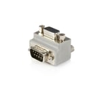 Startech - Adaptateur série DB9 vers DB9 à angle droit type 2 - m/f - DB9 - DB9 - Male connector / Female connector - Gris (GC99MFRA2)