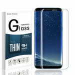 Protection écran Curve pour Samsung Galaxy S8 , Verre Trempé Incurvé Ultra Clair