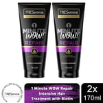 TRESemme 1 Minute WOW Intensive Hair Treatment Hydrate, Repair, Smooth, 2x170ml