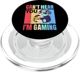 Funny Gamer Headset Gaming Can't Hear You I'm Gaming PopSockets PopGrip for MagSafe