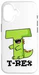 Coque pour iPhone 16 Jeu de mots alphabet amusant T-Rex