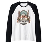 Constantinople Byzantium Souvenir Memorabilia Hagia Sophia Raglan Baseball Tee