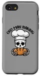 Coque pour iPhone SE (2020) / 7 / 8 Drôle de skull avec casquette de boulanger et pain