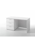 Bureau robuste pour enfant avec 3 tiroirs collection OLGA coloris blanc effet bois.