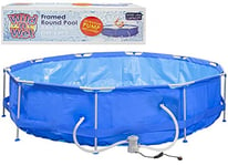 Ultimate Round Pool with Pump & Frame - 3.6m x 76cm (1 Pc.) - Heavy-duty Material & Easy Setup - Perfect For Family Fun & Entertainment