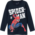 Name It Naza Spiderman genser til småbarn, dark sapphire