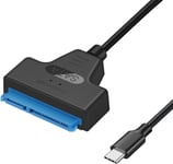 Usb C Câble Adaptateur,Adaptateur Usb 3.1 Type C Thunderbolt 3 Disque Dur Sata I/Ii/Iii Pour Ssd/Hdd Sata De 2,5""7+15 Pin,Supporte Uasp Sata Iii