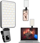 Lampe Vidéo Led Avec Clip, Selfie Streaming Light Avec 80 Perles Led, 3000K-5000K, 5 Modes De Lumière, 117G Lumiere Telephone Photo Portable Pour Mobile Extérieur, Tournage Tiktok[VID065623]