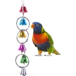 Serbia - Coloré Ringer Bells Balançoire Jouet pour Oiseau Perroquet Africain Gris Ara Perruches Perruche Calopsitte Cacatoès Conure Inséparable Finch