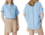 Polo Ralph Lauren Alen Linen Shirt Blouse T-Shirt Top Mao S