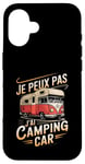 Coque pour iPhone 16 Je Peux Pas J’ai Camping Car Homme Humour Retraite Vintage