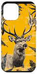 Coque pour iPhone 12 Pro Max Jaune Pop Art Tropical Ozark Timber Vintage Cerf Camo