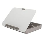 Dataflex Addit Bento Ergonomic Toolbox 900 - Hybrid Office Storage Container/Laptop-Tablet Stand/Document Holder For Hybrid Working - White