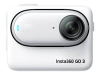 Insta360 Go 3 - Aktionkamera - 2,7K / 30 Fps - Blixt 32 Gb - Wi-Fi, Bluetooth - Undervatten Upp Till 5 M - Vit