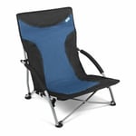 Kampa Sandy Low Folding Beach Chair Portable Garden Lake Midnight Blue