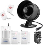 KERUI Wireless Security Burglar Door Alarm System Kit for Garage Shed House Shop