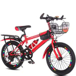 Vélos for Enfants de Haut en Acier au Carbone Enfants Bicyclette 18/20 Pouces garçons et Filles à vélo Convient aux Enfants 5-11 Année JIAJIAFUDR (Color : Red, Size : 20in)