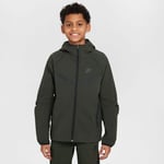 Nike Hettegenser Woven Tech Fleece - Grønn/Sort, størrelse M: 137-147 cm