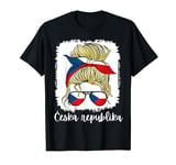 Ceska Czech Republic Flag Girls Czech Girl Kids T-Shirt