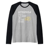 Astrophile Definition A Person Who Loves Stars Astronomy Raglan Baseball Tee