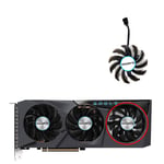 Ventilateur de Refroidissement de 75mm pour Carte Vidéo,Pièce de remplacement pour Gigabyte Radeon RX 6600 6700 XT RTX 3070 Ti Eagle,PLD08010S12H,3 Pièces - Type FAN-C