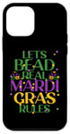 Coque pour iPhone 12 mini LETS BEAD REAL MARDI GRAS RULES