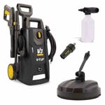 V-TUF V3-240V 135 Bar 1600W Pressure Washer Set Car Garden Patio Cleaning 240V