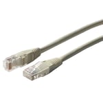 Cordon réseau RJ45 Cat. 6 non blindé UTP gris 2.00m