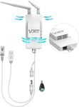 VAP11S-5G Répéteur de Pont WiFi Industriel 5 GHz avec répartiteur Ethernet,WiFi RJ45 1 mâle vers 2 Prises Cat5,câble Ethernet répartiteur,Pont WiFi Exclusif avec Ventilateur