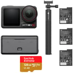 DJI Osmo Action 5 Pro Adventure Combo + SanDisk Extreme microSDXC 128GB 190MB/s